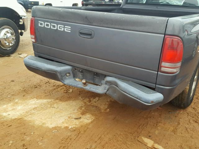 1B7GL32X52S522275 - 2002 DODGE DAKOTA SPO GRAY photo 9