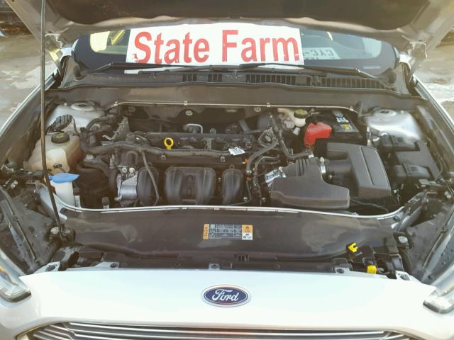 1FA6P0H79E5366613 - 2014 FORD FUSION SE SILVER photo 7