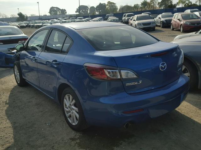 JM1BL1V81C1576974 - 2012 MAZDA 3 I BLUE photo 3