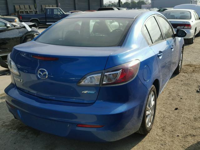 JM1BL1V81C1576974 - 2012 MAZDA 3 I BLUE photo 4