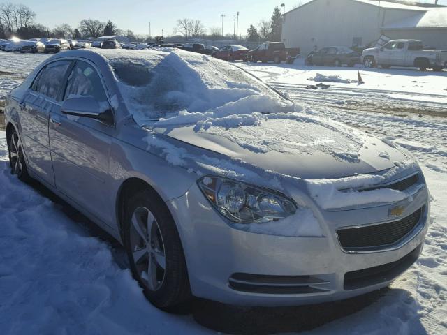 1G1ZC5E01CF119755 - 2012 CHEVROLET MALIBU 1LT SILVER photo 1