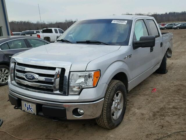 1FTFW1EF0CKD26322 - 2012 FORD F150 SUPER SILVER photo 2