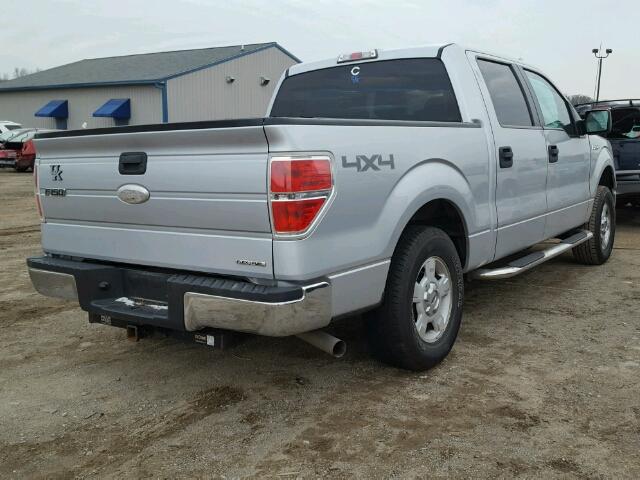 1FTFW1EF0CKD26322 - 2012 FORD F150 SUPER SILVER photo 4