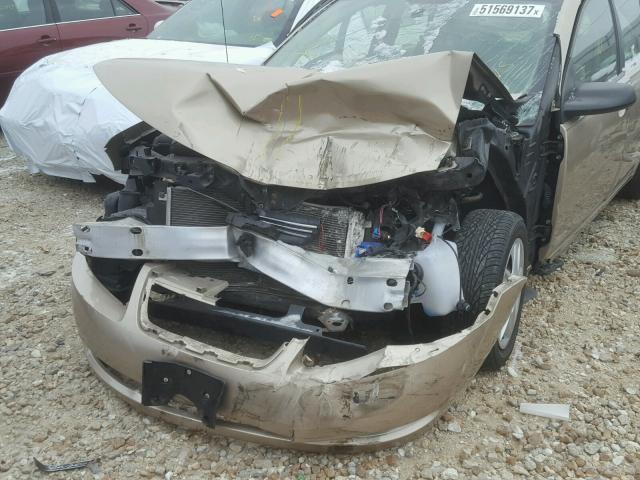 1G8AJ55F77Z191413 - 2007 SATURN ION LEVEL GOLD photo 9