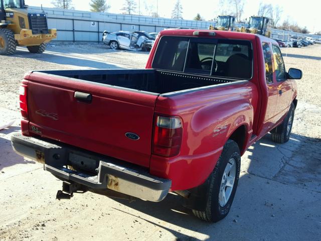 1FTZR45U82PA19955 - 2002 FORD RANGER SUP RED photo 4