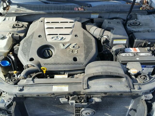 5NPEU46F76H018312 - 2006 HYUNDAI SONATA GLS SILVER photo 7