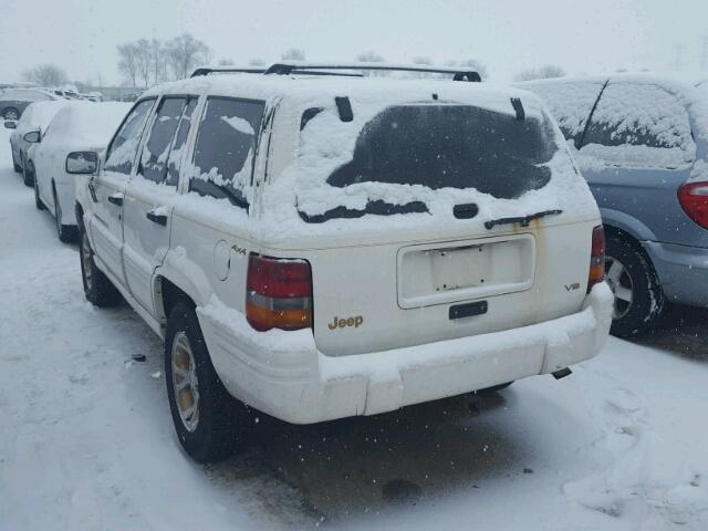 1J4GZ78Y2VC634157 - 1997 JEEP GRAND CHER WHITE photo 3