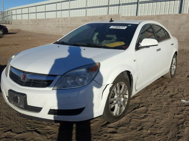 1G8ZV57B99F154076 - 2009 SATURN AURA XR WHITE photo 2