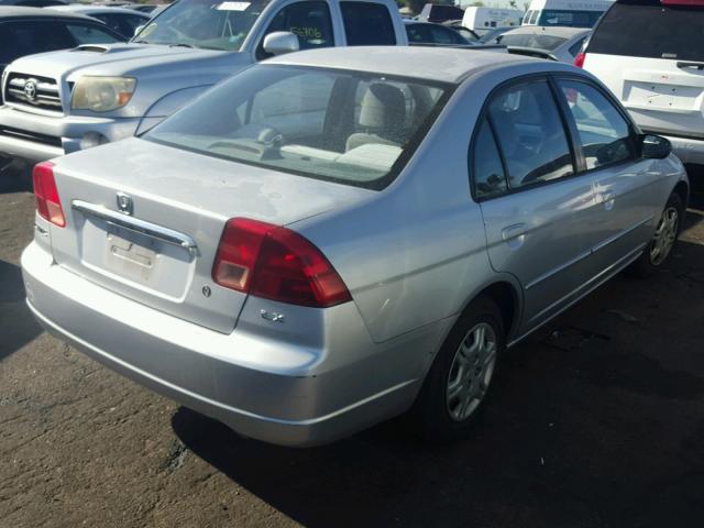 2HGES16512H525402 - 2002 HONDA CIVIC LX SILVER photo 4