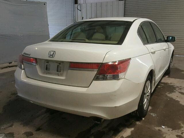 1HGCP2F3XCA124332 - 2012 HONDA ACCORD LX WHITE photo 4