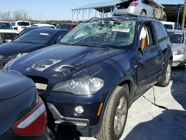 5UXFE43589L271358 - 2009 BMW X5 XDRIVE3 أزرق صورة 2
