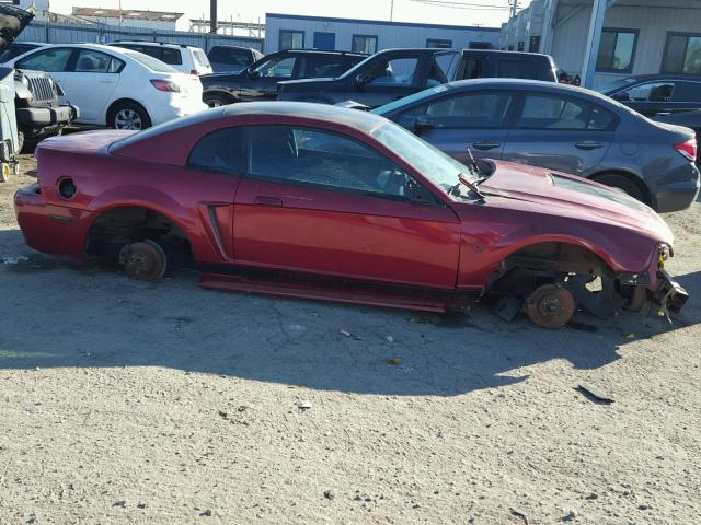 1FAFP40634F176440 - 2004 FORD MUSTANG BURGUNDY photo 9