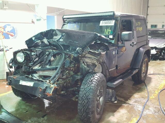 1J4AA2D16BL625370 - 2011 JEEP WRANGLER S BLACK photo 2