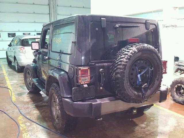 1J4AA2D16BL625370 - 2011 JEEP WRANGLER S BLACK photo 3