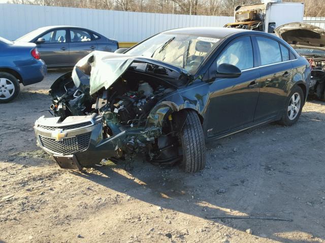 1G1PC5SB4E7204857 - 2014 CHEVROLET CRUZE LT GREEN photo 2