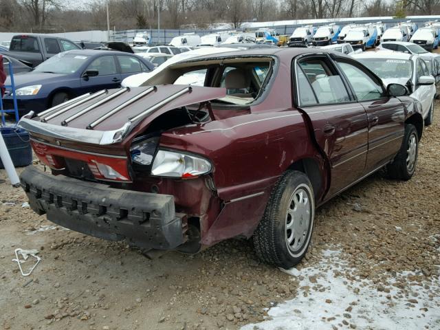 2G4WS52M9X1461399 - 1999 BUICK CENTURY CU MAROON photo 4