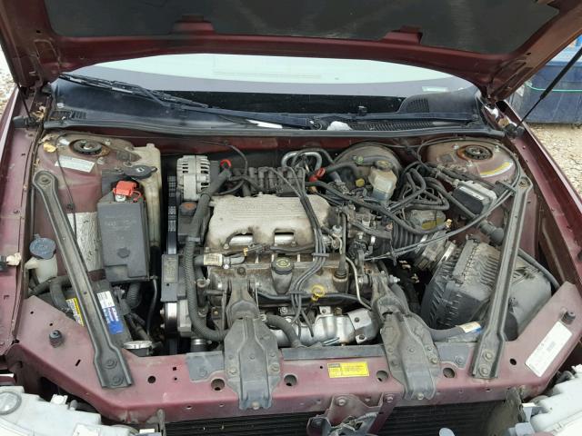 2G4WS52M9X1461399 - 1999 BUICK CENTURY CU MAROON photo 7