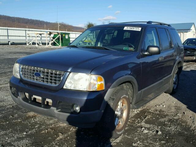 1FMDU63W73UB20556 - 2003 FORD EXPLORER X BLUE photo 2