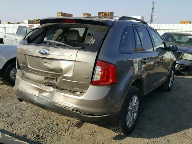 2FMDK3JC3DBA59257 - 2013 FORD EDGE SEL BROWN photo 4