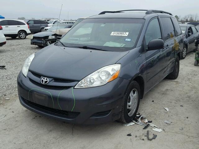 5TDZK23C69S277880 - 2009 TOYOTA SIENNA CE CHARCOAL photo 2