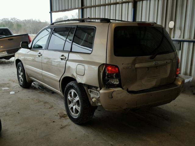 JTEDP21A060111197 - 2006 TOYOTA HIGHLANDER GOLD photo 3