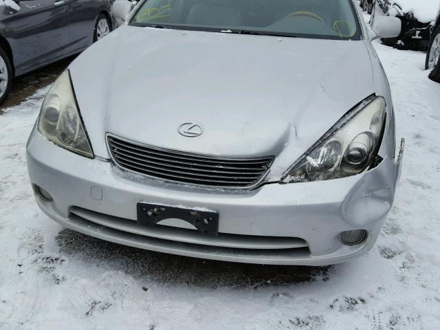 JTHBA30G655080157 - 2005 LEXUS ES 330 SILVER photo 9