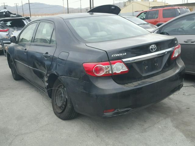 JTDBU4EE3B9162261 - 2011 TOYOTA COROLLA BA BLACK photo 3