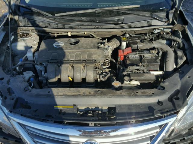 3N1AB7AP1EL610831 - 2014 NISSAN SENTRA S GRAY photo 7