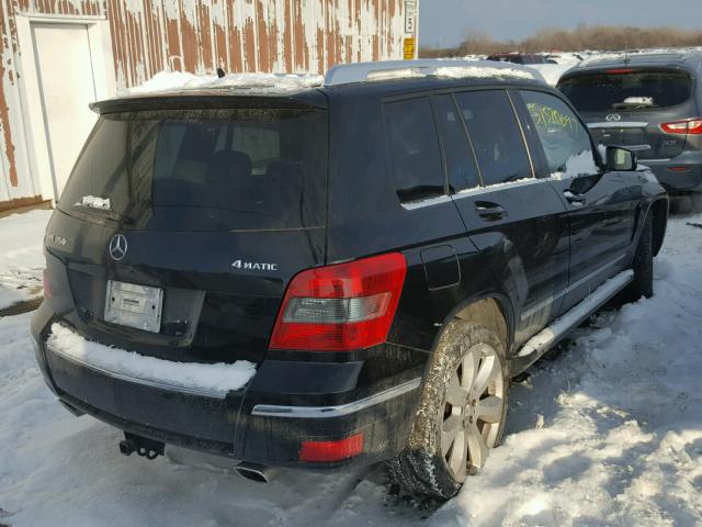 WDCGG8HB9BF678707 - 2011 MERCEDES-BENZ GLK 350 4M BLACK photo 4