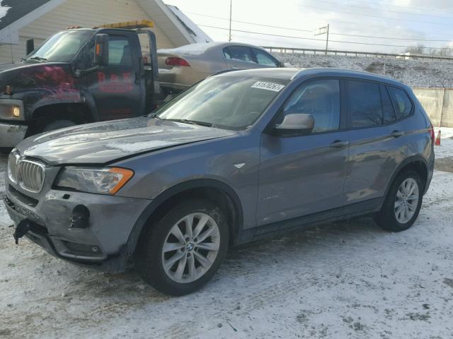 5UXWX9C54E0D42786 - 2014 BMW X3 XDRIVE2 GRAY photo 2