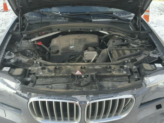 5UXWX9C54E0D42786 - 2014 BMW X3 XDRIVE2 GRAY photo 7