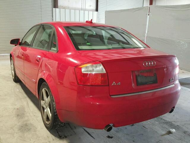 WAULC68E05A124744 - 2005 AUDI A4 1.8T QU RED photo 3