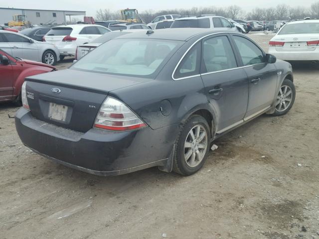 1FAHP24W38G150847 - 2008 FORD TAURUS SEL GRAY photo 4