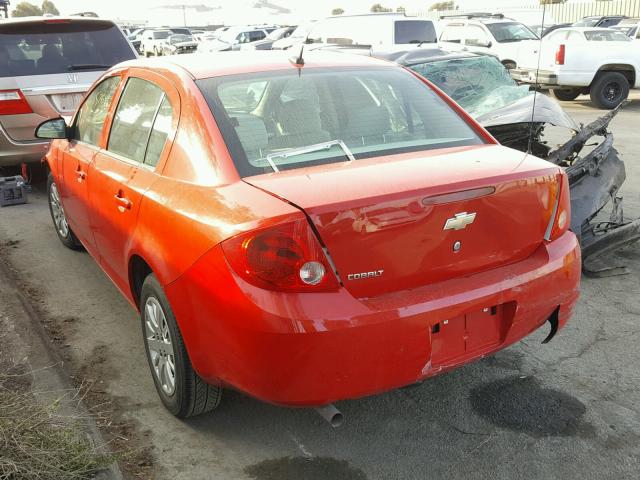 1G1AB5F53A7237310 - 2010 CHEVROLET COBALT LS RED photo 3