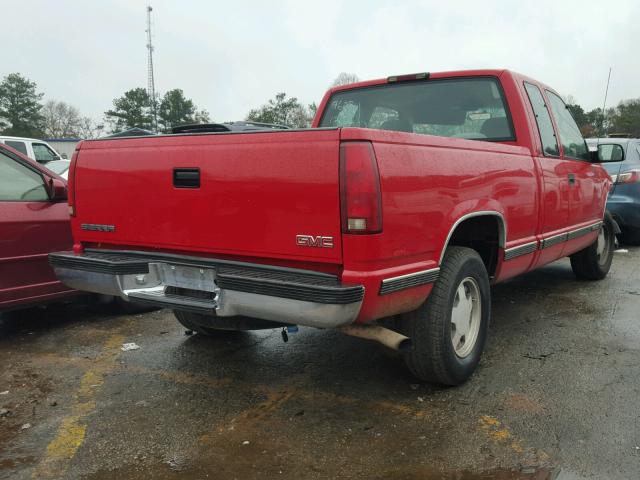 2GTEC19R1W1537221 - 1998 GMC SIERRA C15 RED photo 4