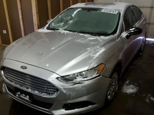 3FA6P0G73DR344149 - 2013 FORD FUSION S SILVER photo 2