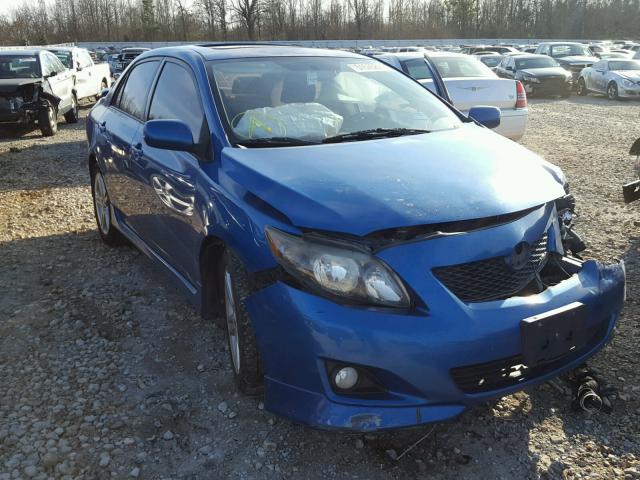 1NXBE40E29Z032558 - 2009 TOYOTA COROLLA XR BLUE photo 1