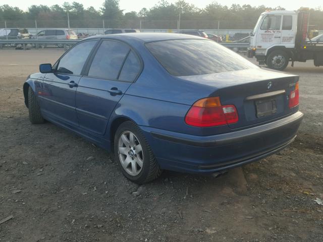 WBAAV33491FU96658 - 2001 BMW 325 I BLUE photo 3