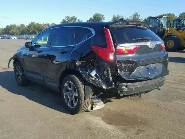 2HKRW2H84HH640111 - 2017 HONDA CR-V EXL BLACK photo 3