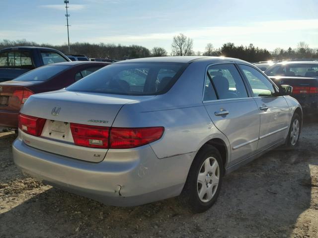 1HGCM56405A040493 - 2005 HONDA ACCORD LX SILVER photo 4