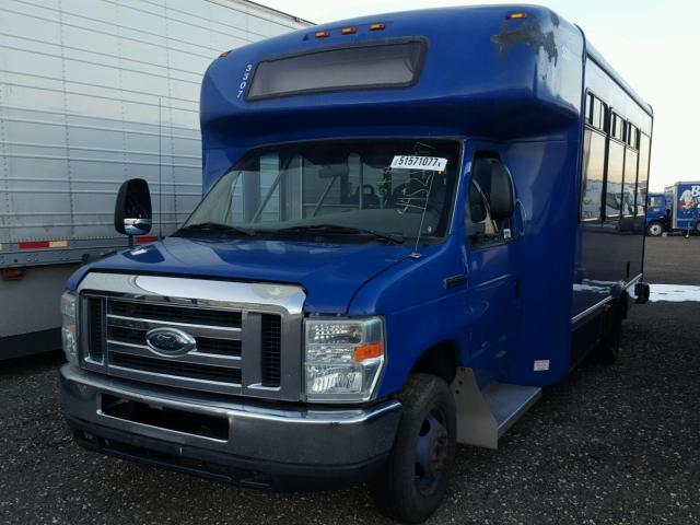 1FD4E45S88DB60194 - 2008 FORD ECONOLINE BLUE photo 2