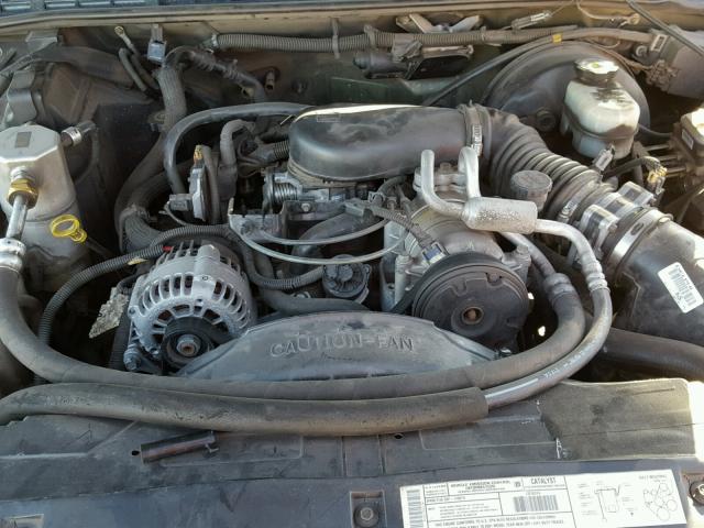 1GKCS13W512174413 - 2001 GMC JIMMY GREEN photo 7