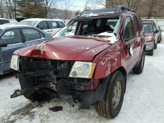 5N1AN08U25C629824 - 2005 NISSAN XTERRA OFF RED photo 2