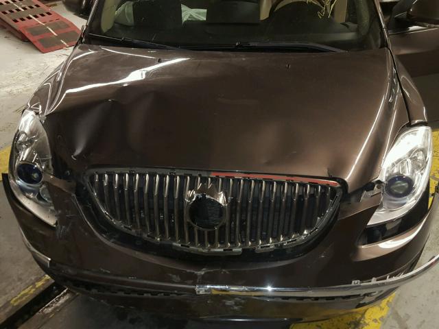 5GAEV23788J186485 - 2008 BUICK ENCLAVE CX BROWN photo 7