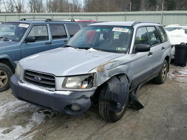 JF1SG63634H764851 - 2004 SUBARU FORESTER 2 SILVER photo 2