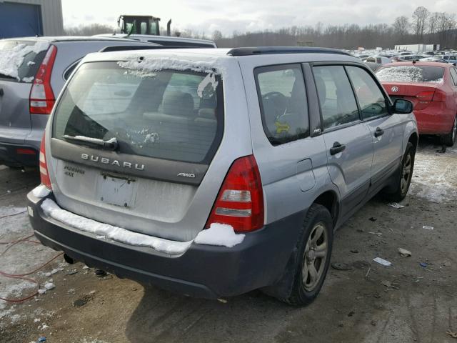 JF1SG63634H764851 - 2004 SUBARU FORESTER 2 SILVER photo 4