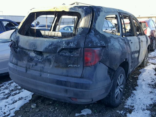 5FNYF6H51HB040427 - 2017 HONDA PILOT EXL BURN photo 4