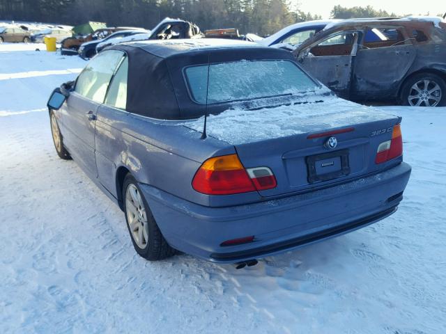 WBABR3349YEA82033 - 2000 BMW 323 CI BLUE photo 3