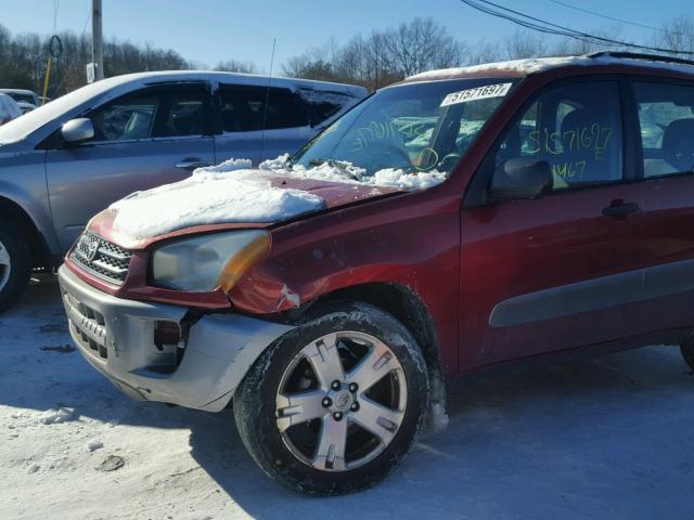 JTEGH20V030095349 - 2003 TOYOTA RAV4 RED photo 9