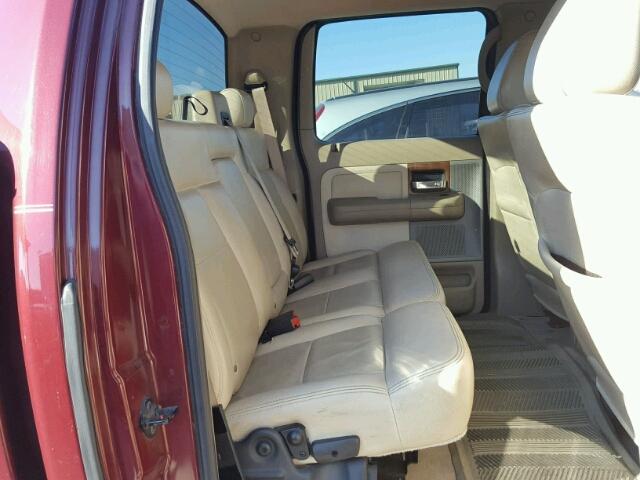 1FTPW12594KB59170 - 2004 FORD F150 SUPER MAROON photo 6